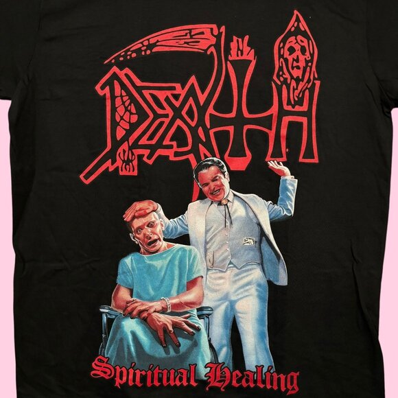 Death Spiritual Healing Album Death Metal Band Tee L - Picture 2 of 5
